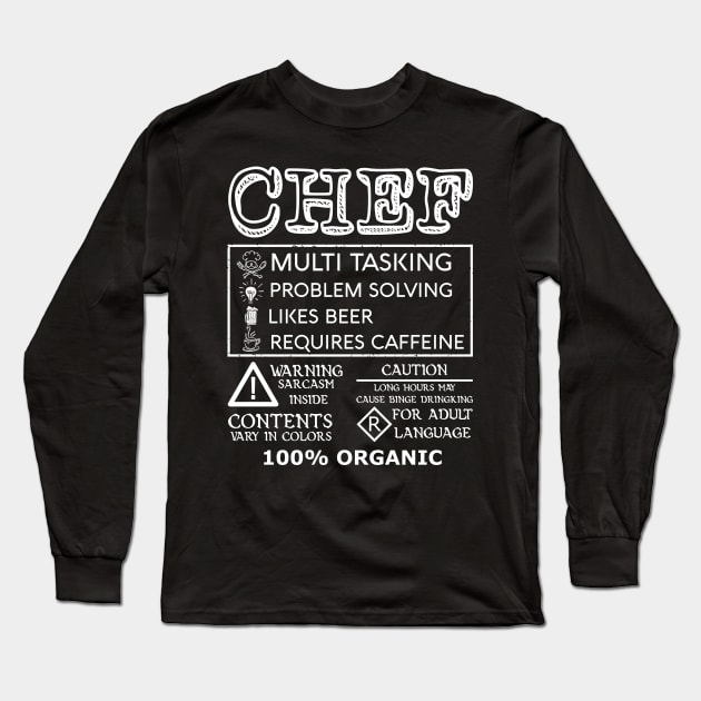 CHEF funny and humor Long Sleeve T-Shirt by fiar32